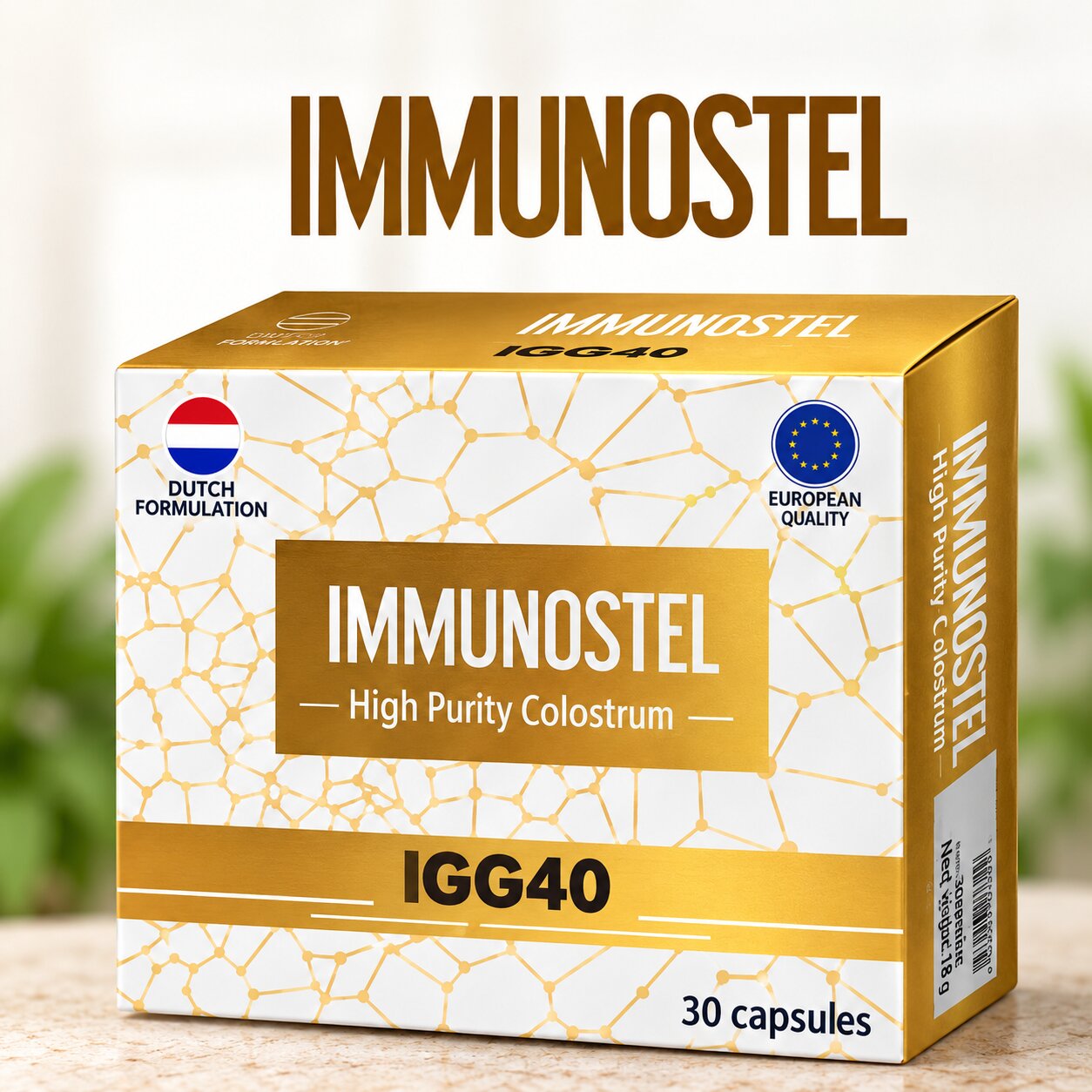 Immunostel IGG40 colostrum capsules